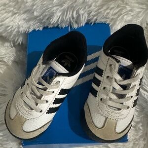 Adidas Kids White and Black Sneakers